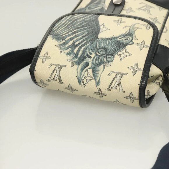 LOUIS VUITTON Monogram Savanna Messenger BB Shoulder Bag Navy M54247 Auth 127639 - Picture 7 of 15